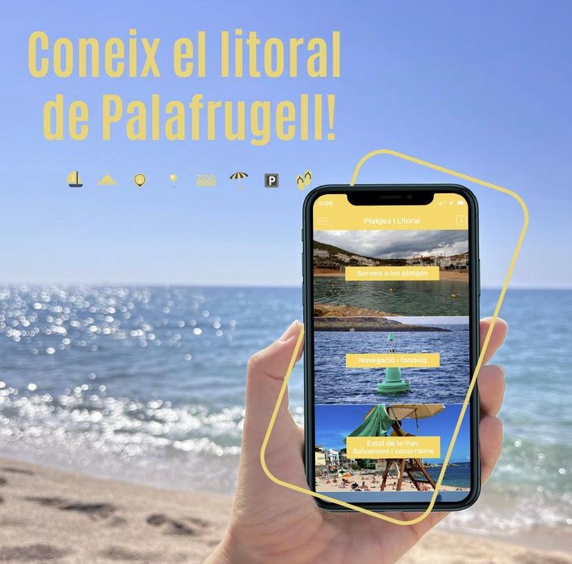 PALAFRUGELL IMPULSA UNA NOVA APP PER CONÈIXER ELS SERVEIS DE LES PLATGES I EL SEU LITORAL